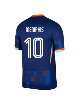 Niederlande Memphis Depay #10 Auswärtstrikot EM 2024 Kurzarm